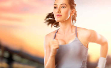 donna in forma e in salute
