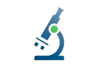 logo microscopio laboratorio cosmetico